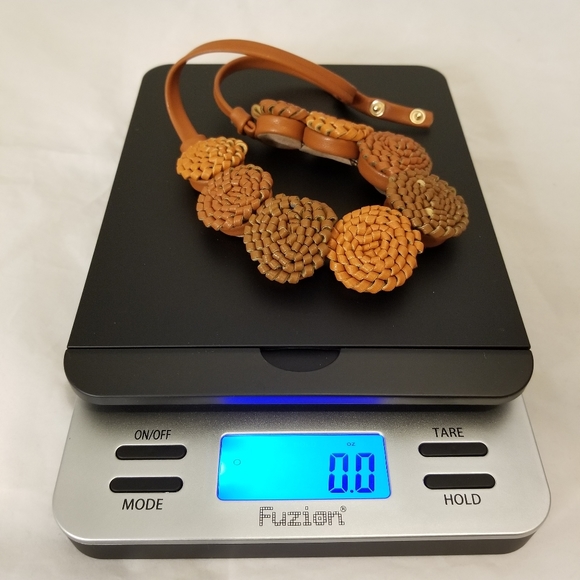 Romance Faux Leather Fringe Flower Short Statement Necklace 18 Inches In Length - Picture 7 of 7